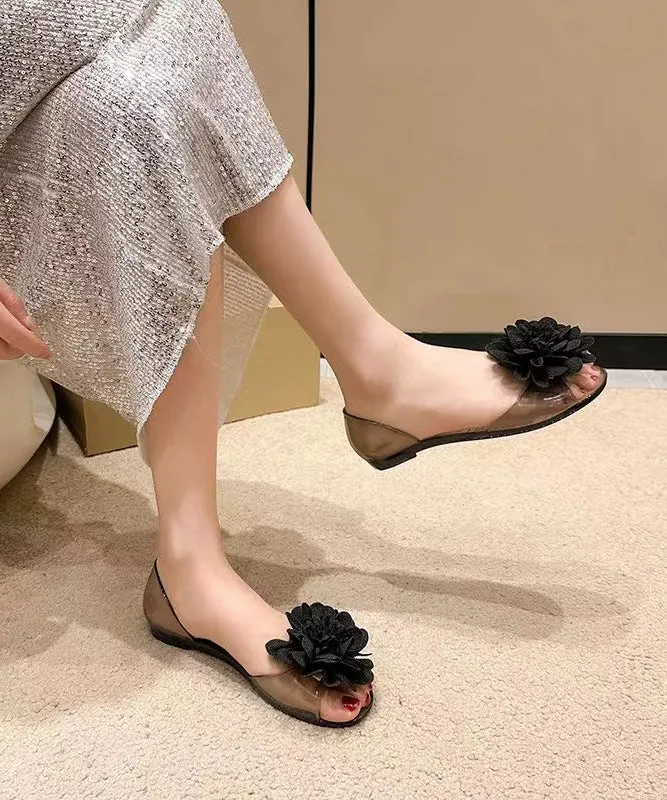 2024 Summer Floral Fish Mouth Flat and Comfortable Sandals AG1001