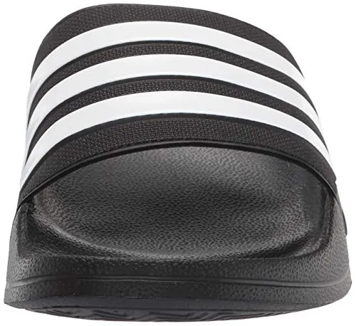 adidas Men's Adilette Shower Slides, Black/White/White, 13