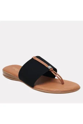 André Assous Nice Featherweights ™ Elastic Flip Flop Sandals | Black