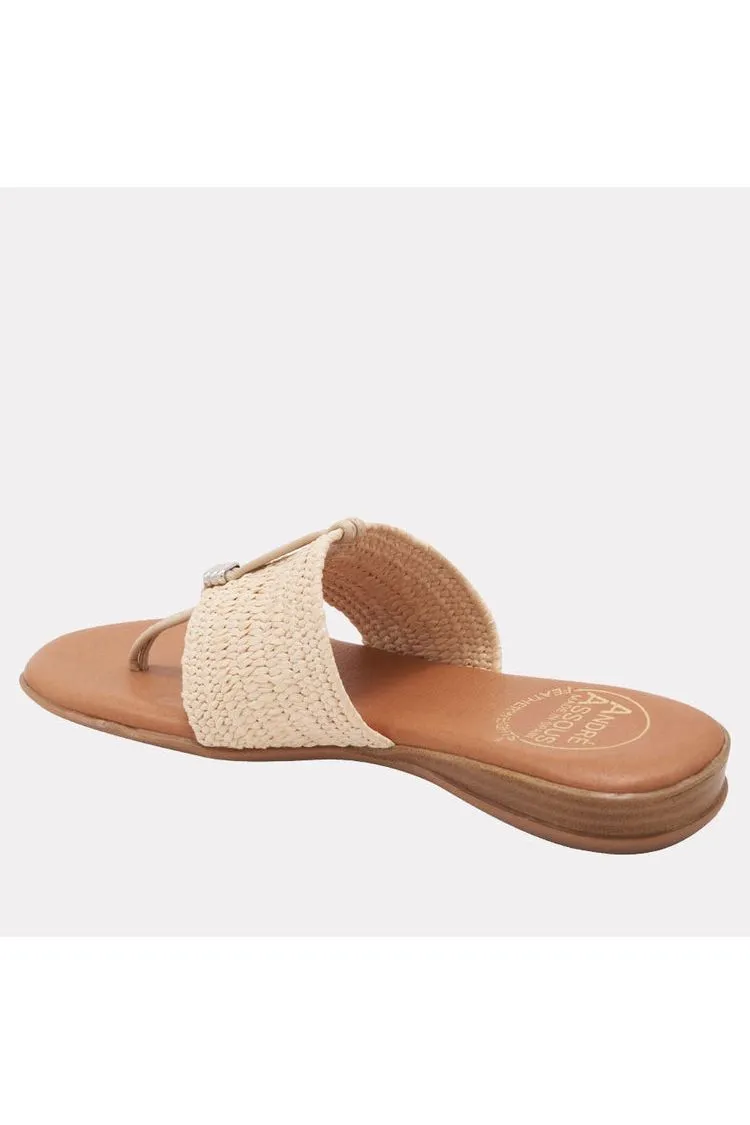 André Assous Nice Raffia Featherweights ™ Woven Flip Flop Sandals | Natural | Clearance Final Sale