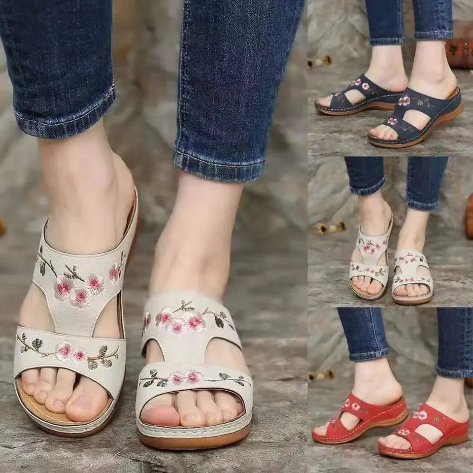 Araminta - Comfortable Wedge Sandals for Women