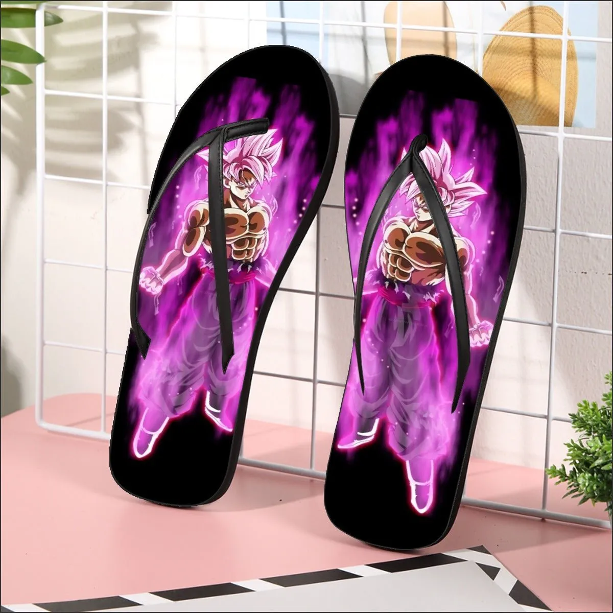 Awesome Goku Black Dragon Ball Z Kids Flip Flops