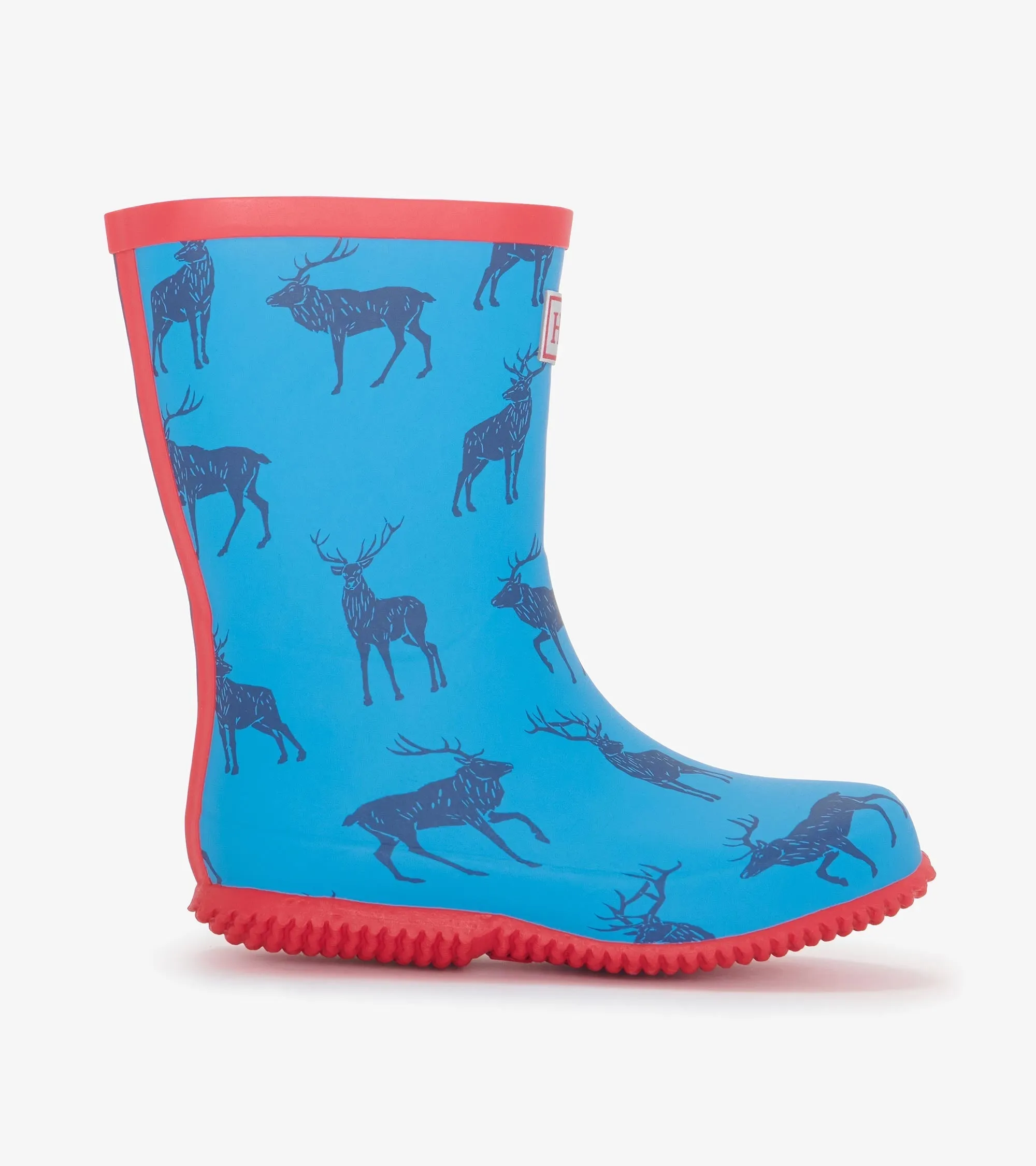 Boys Blue Elks Packable Rain Boots