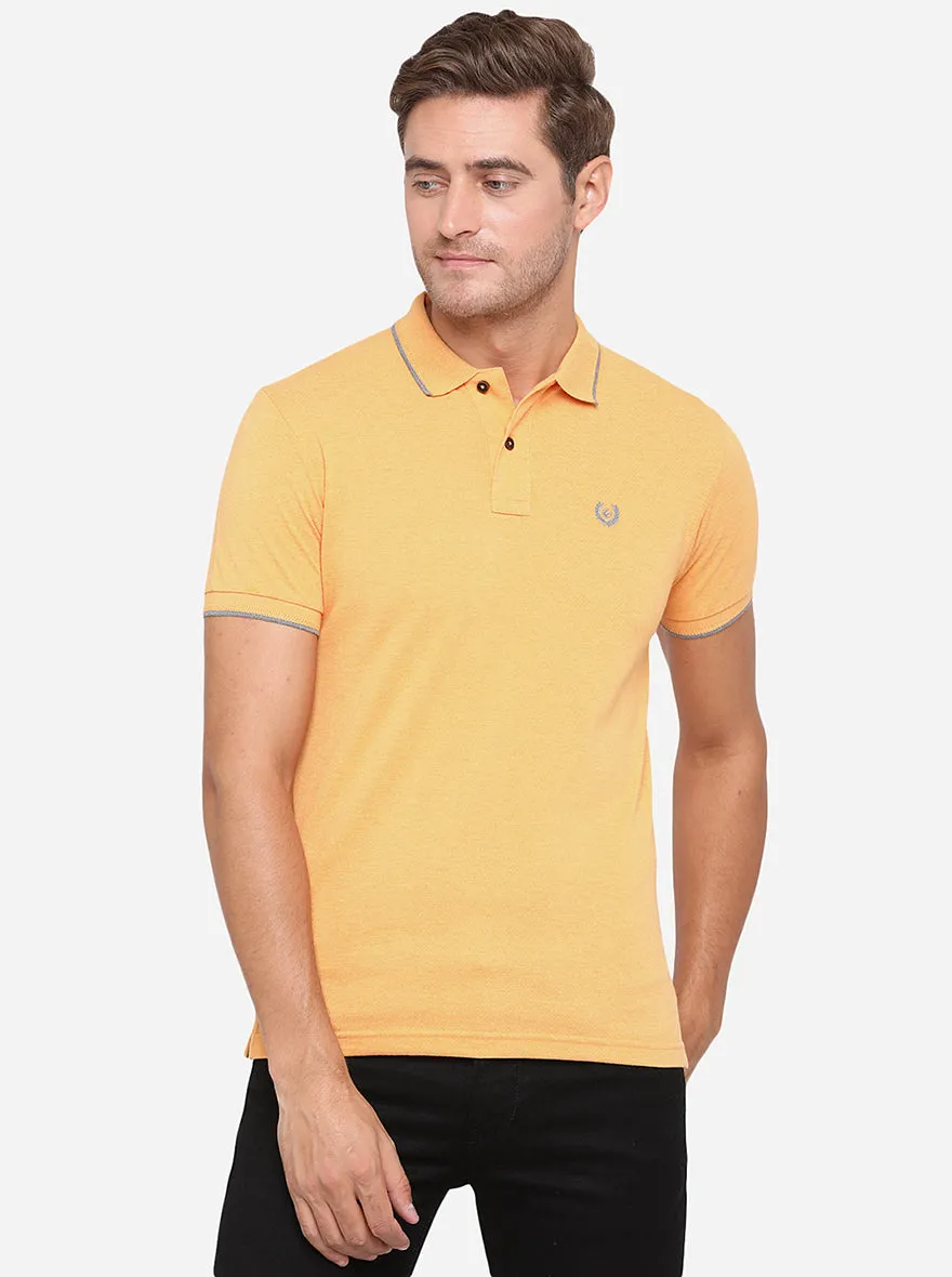 Buttercup Solid Slim Fit Polo T-Shirt | Greenfibre