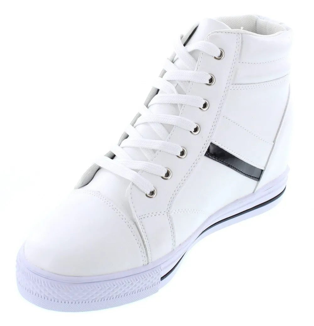 CALDEN High-Top Elevator Sneakers - Three Inches - K107222