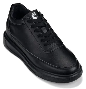 CALTO - X1646 - 2.8 Inches Taller (Pitch Black) - Lightweight Sneakers