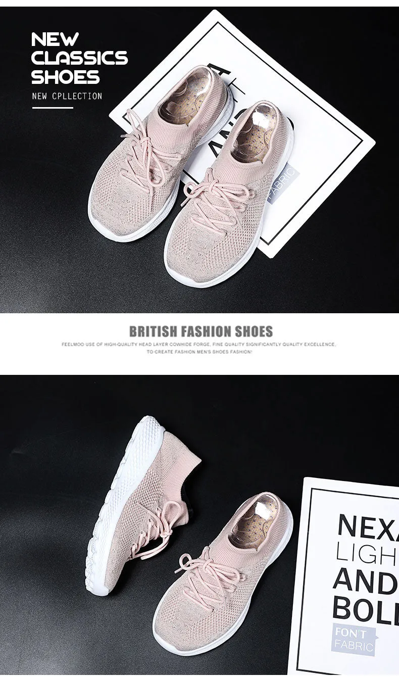 Casual Fashion Breathable Women Walking Sneakers