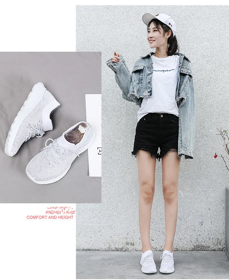 Casual Fashion Breathable Women Walking Sneakers