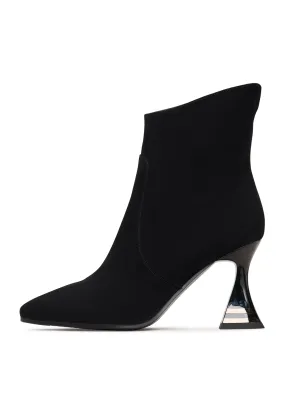 Chic High-Heeled Ankle Boots Cleo - Black