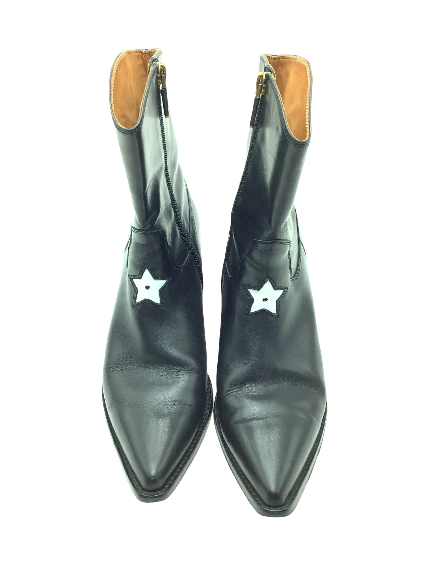 Christian Dior Leather Star Ankle Boots Size: 10.5