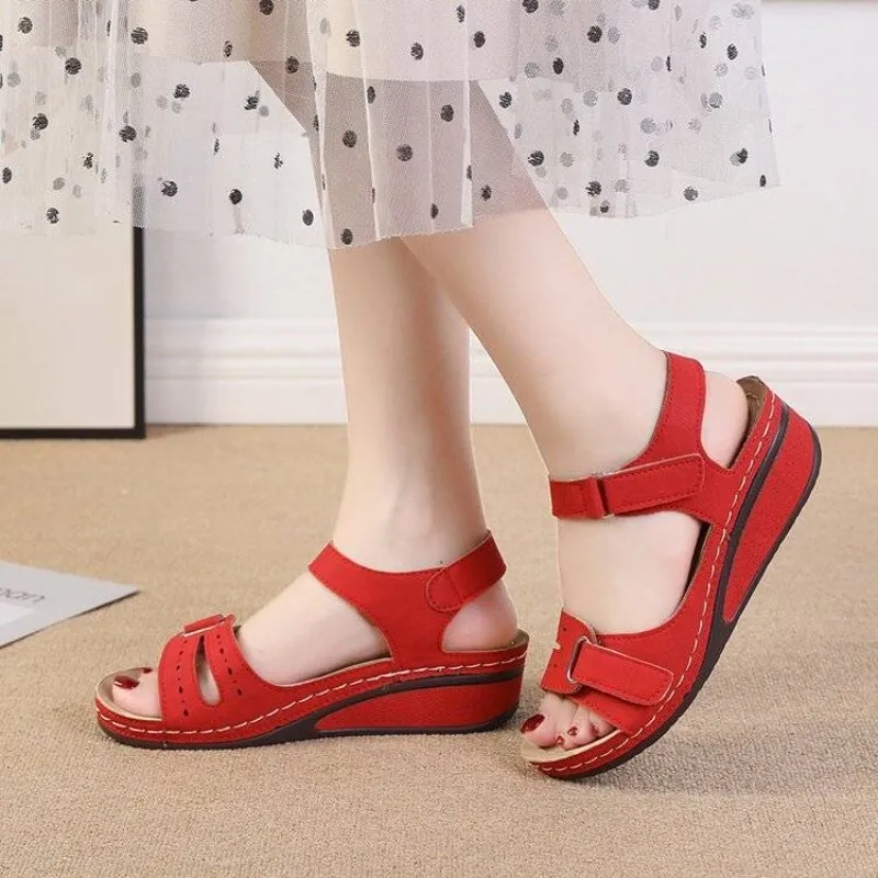 Ladies Comfortable Flat Open Toe Beach Shoes