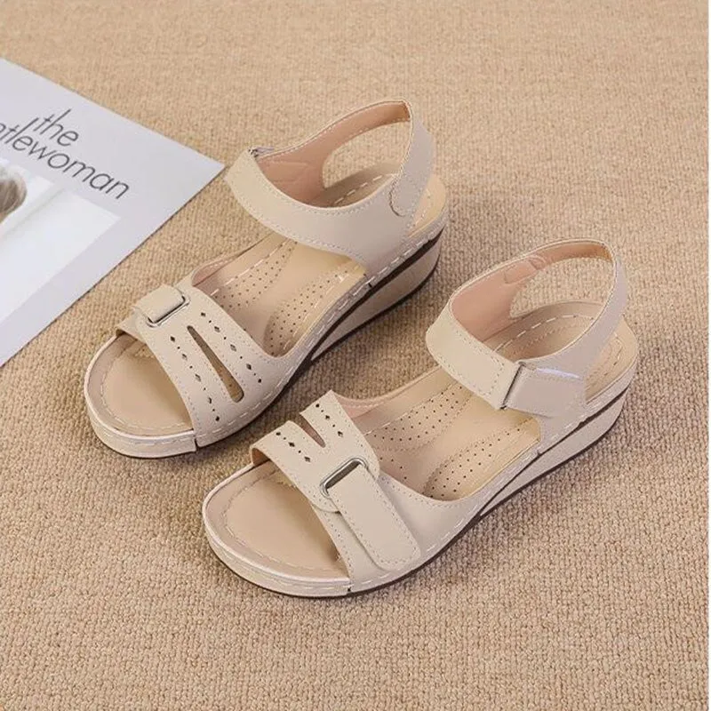 Ladies Comfortable Flat Open Toe Beach Shoes