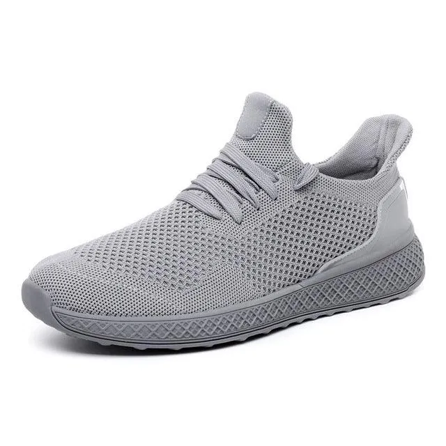 Lightweight Breathable Running Sneakers for Men - Casual Mesh Sports Shoes