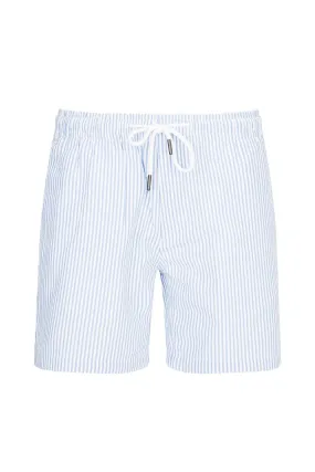 Lightweight Striped Shorts - Blue