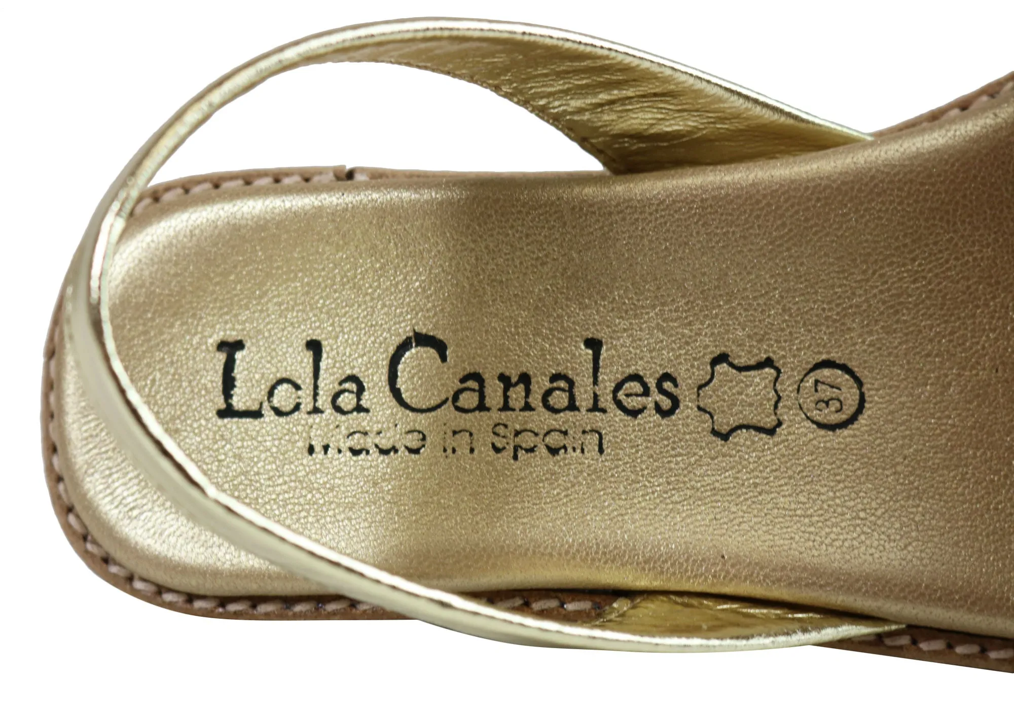 Lola Canales Melody Womens Comfortable Leather Sandals Made In Spain