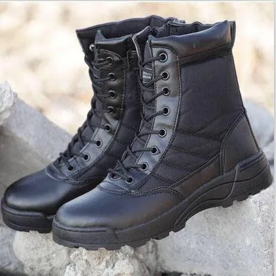 Men Outdoor Leather Military Boots