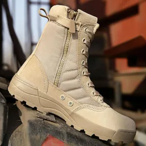 Men Outdoor Leather Military Boots