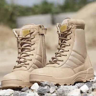 Men Outdoor Leather Military Boots