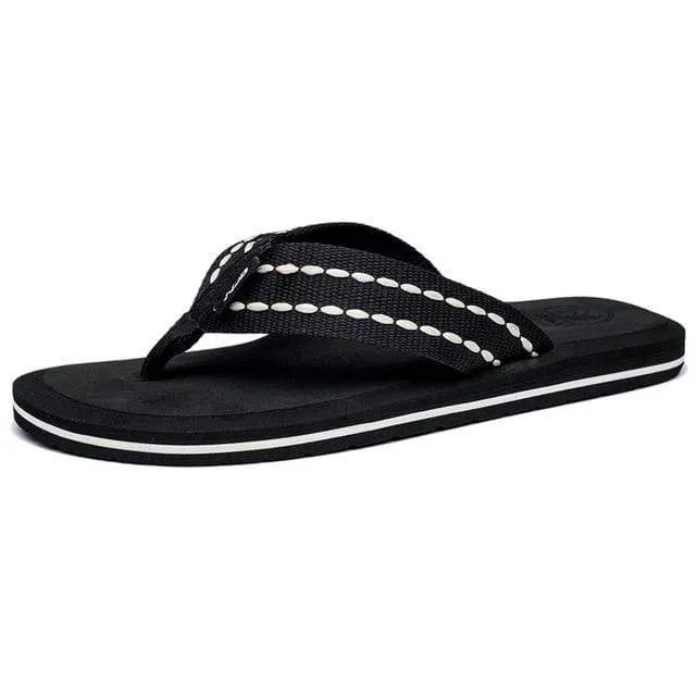 NIDENGBAO Black Flip Flops