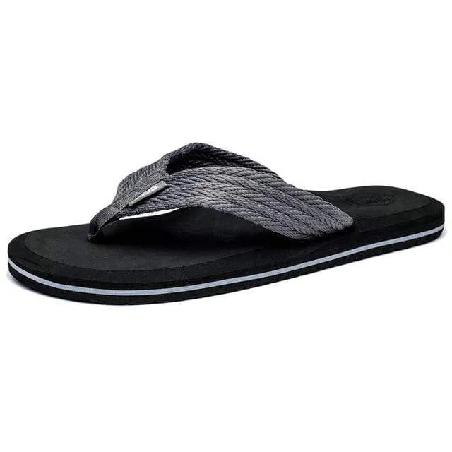 NIDENGBAO Black Flip Flops