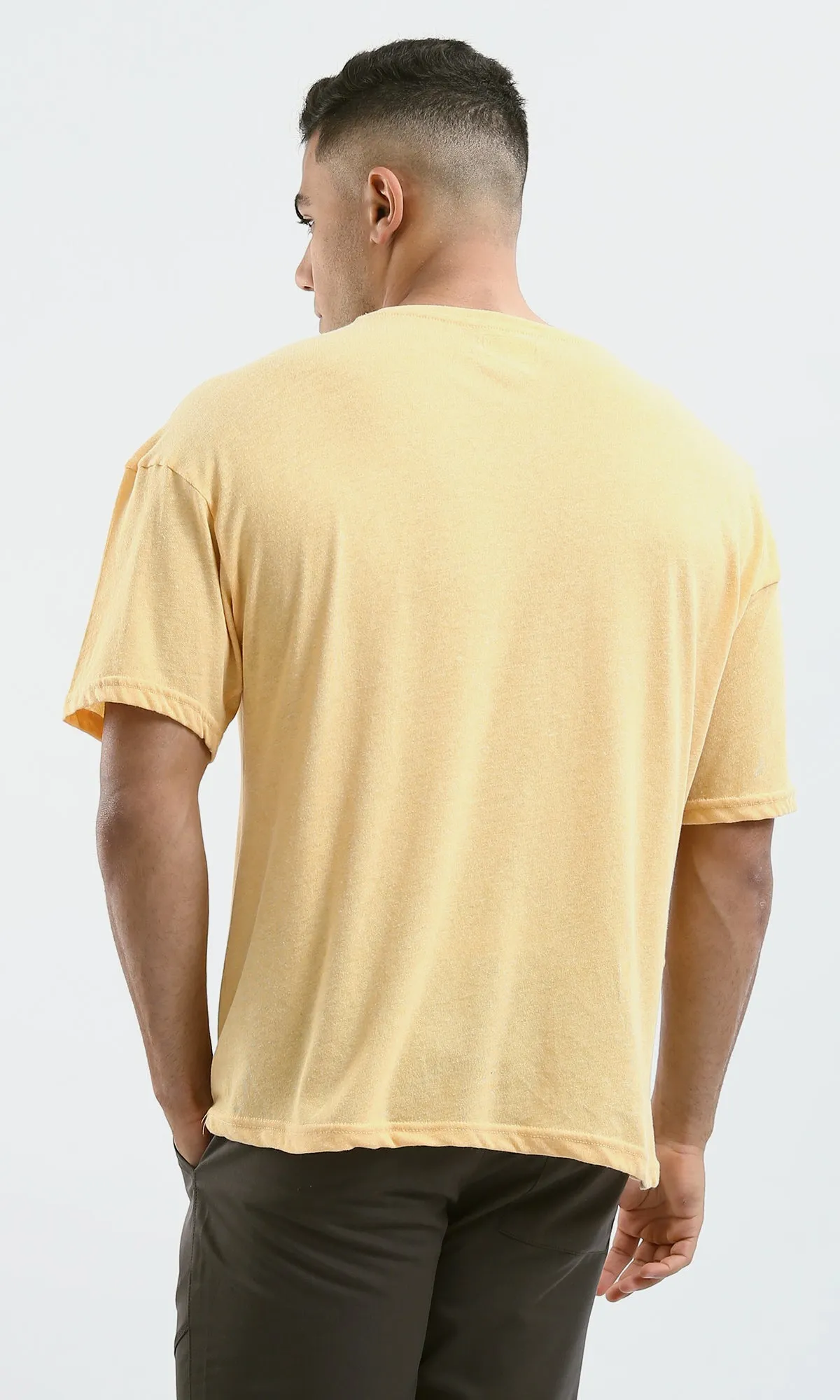 O188729 Lightweight Heather Light Yellow Summer Tee