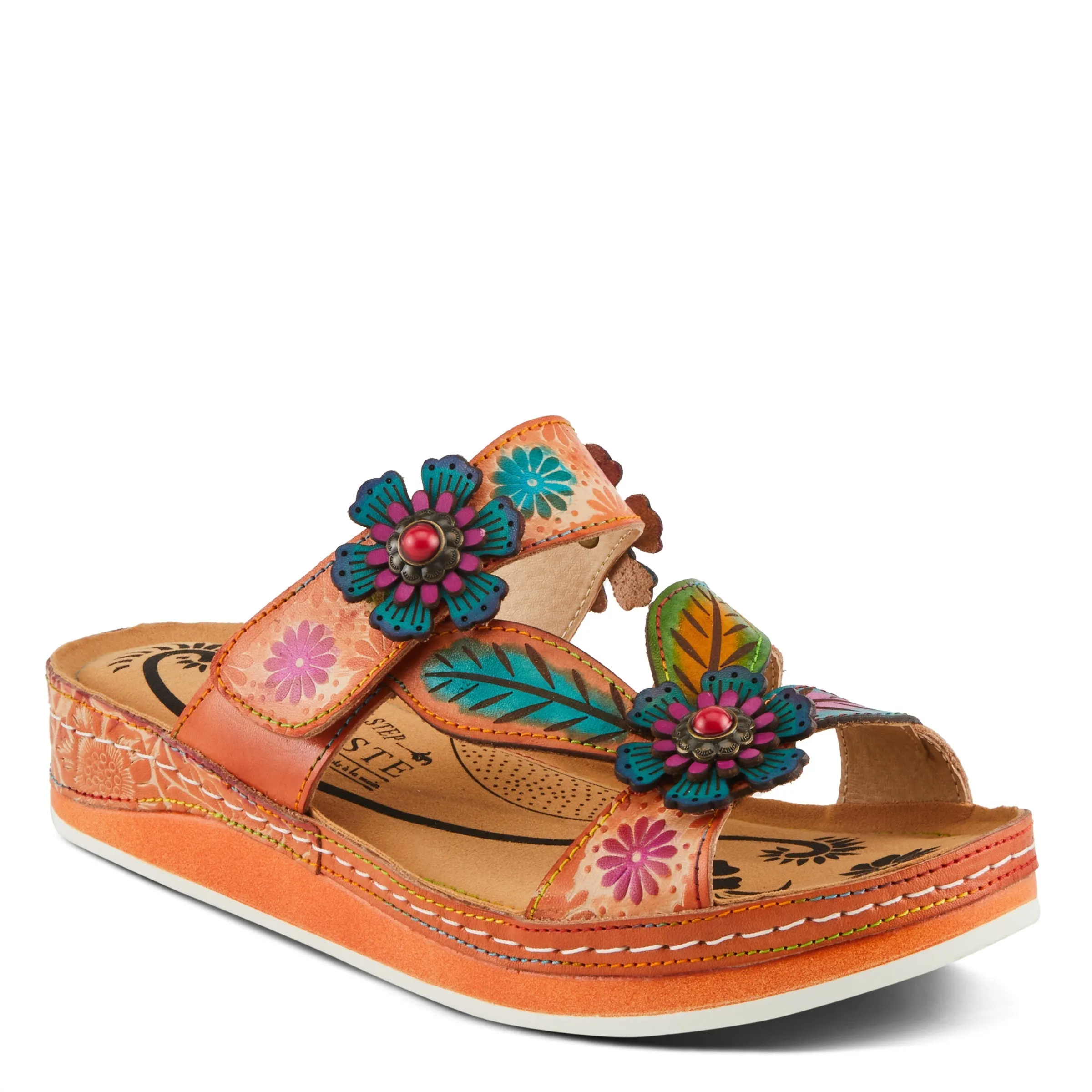 Spring Step Shoes L'Artiste Pillow-Soft Women's Comfortable Floral Sandals