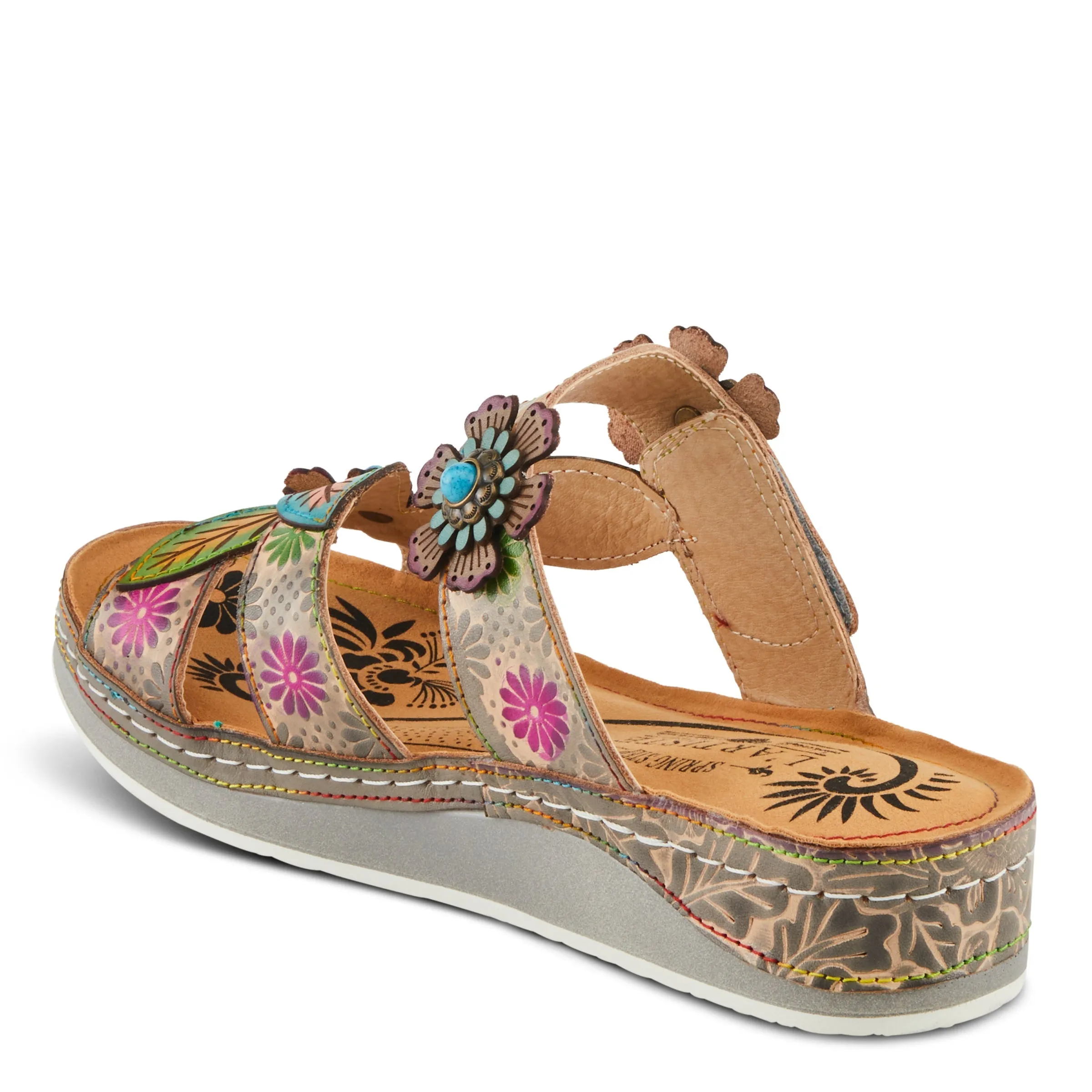 Spring Step Shoes L'Artiste Pillow-Soft Women's Comfortable Floral Sandals