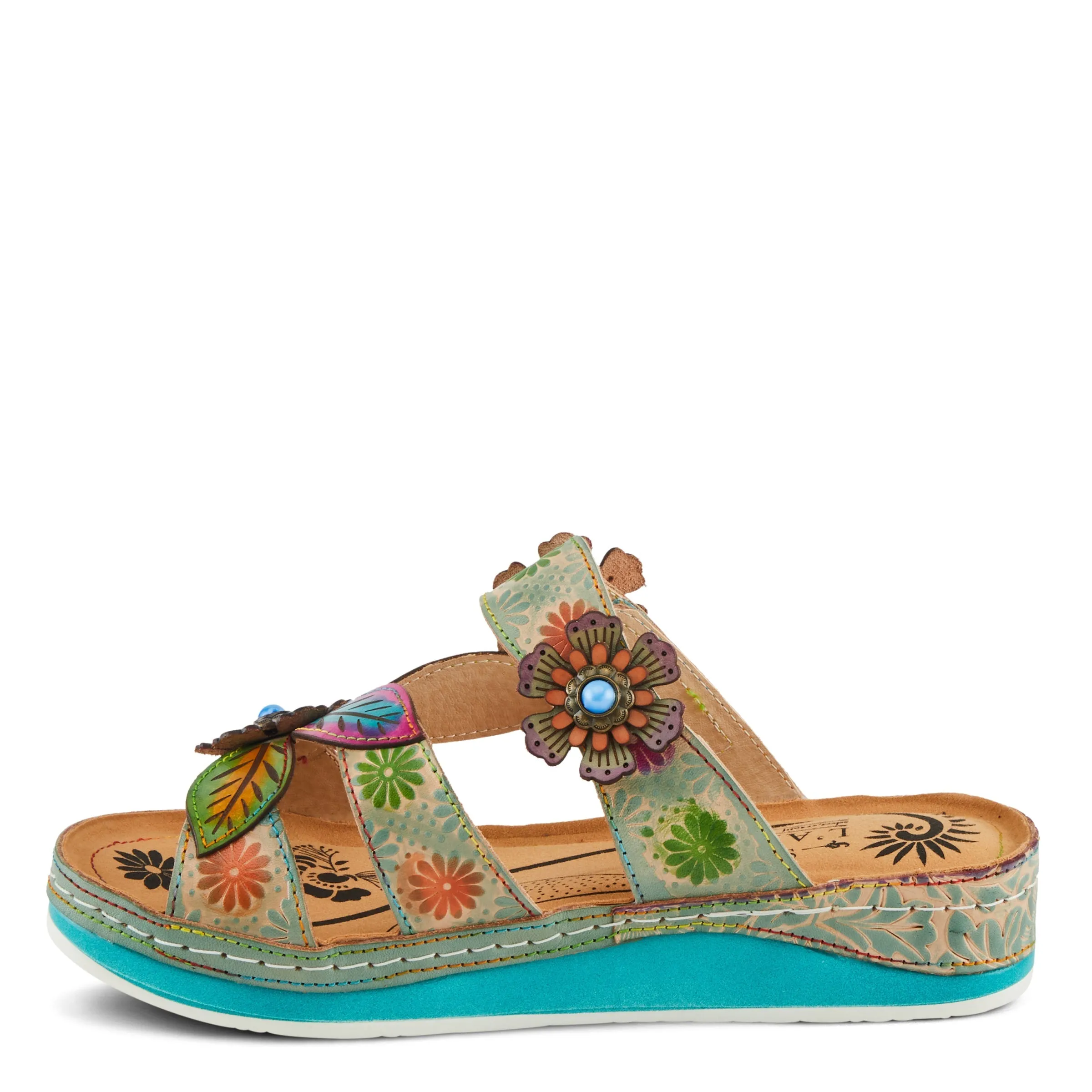 Spring Step Shoes L'Artiste Pillow-Soft Women's Comfortable Floral Sandals