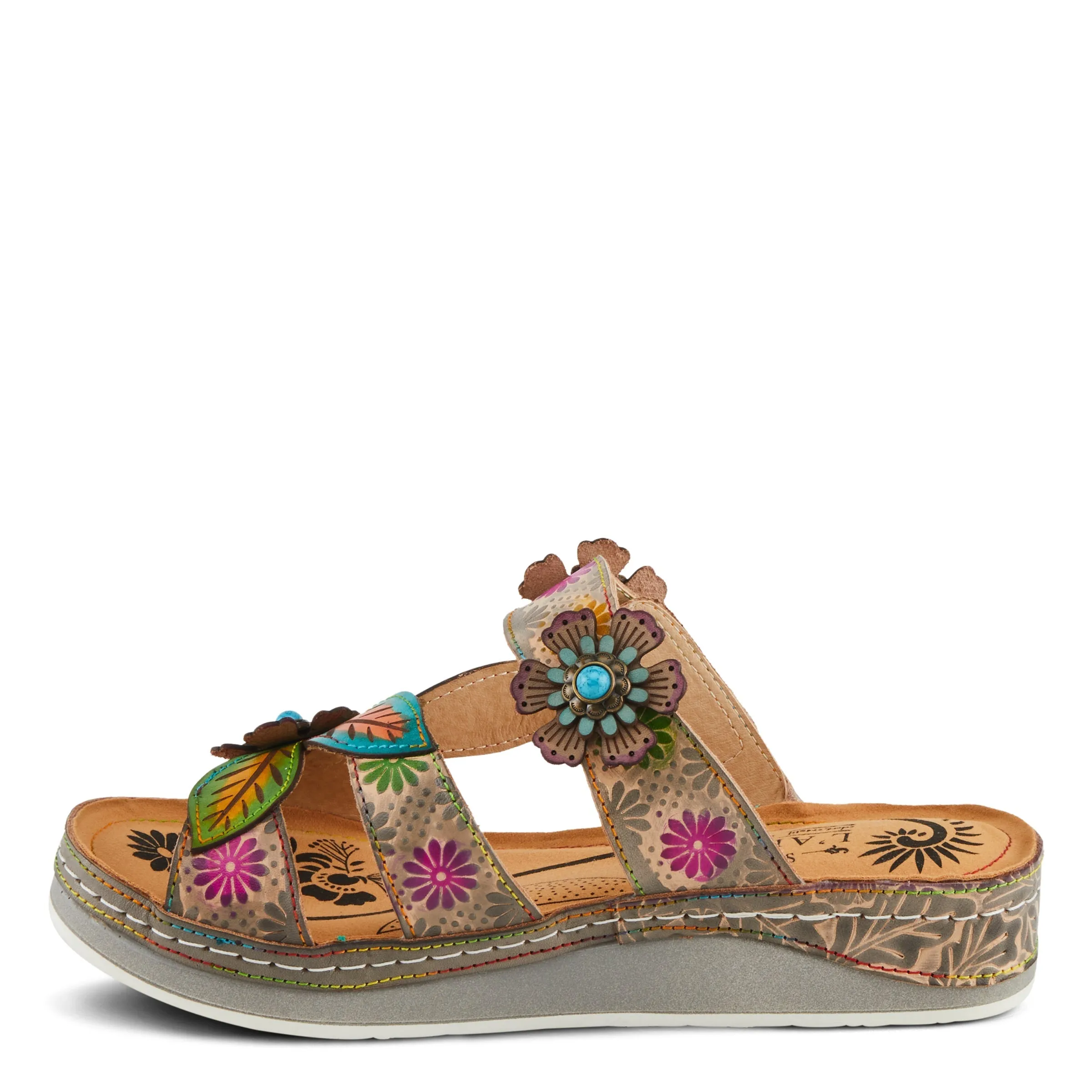 Spring Step Shoes L'Artiste Pillow-Soft Women's Comfortable Floral Sandals