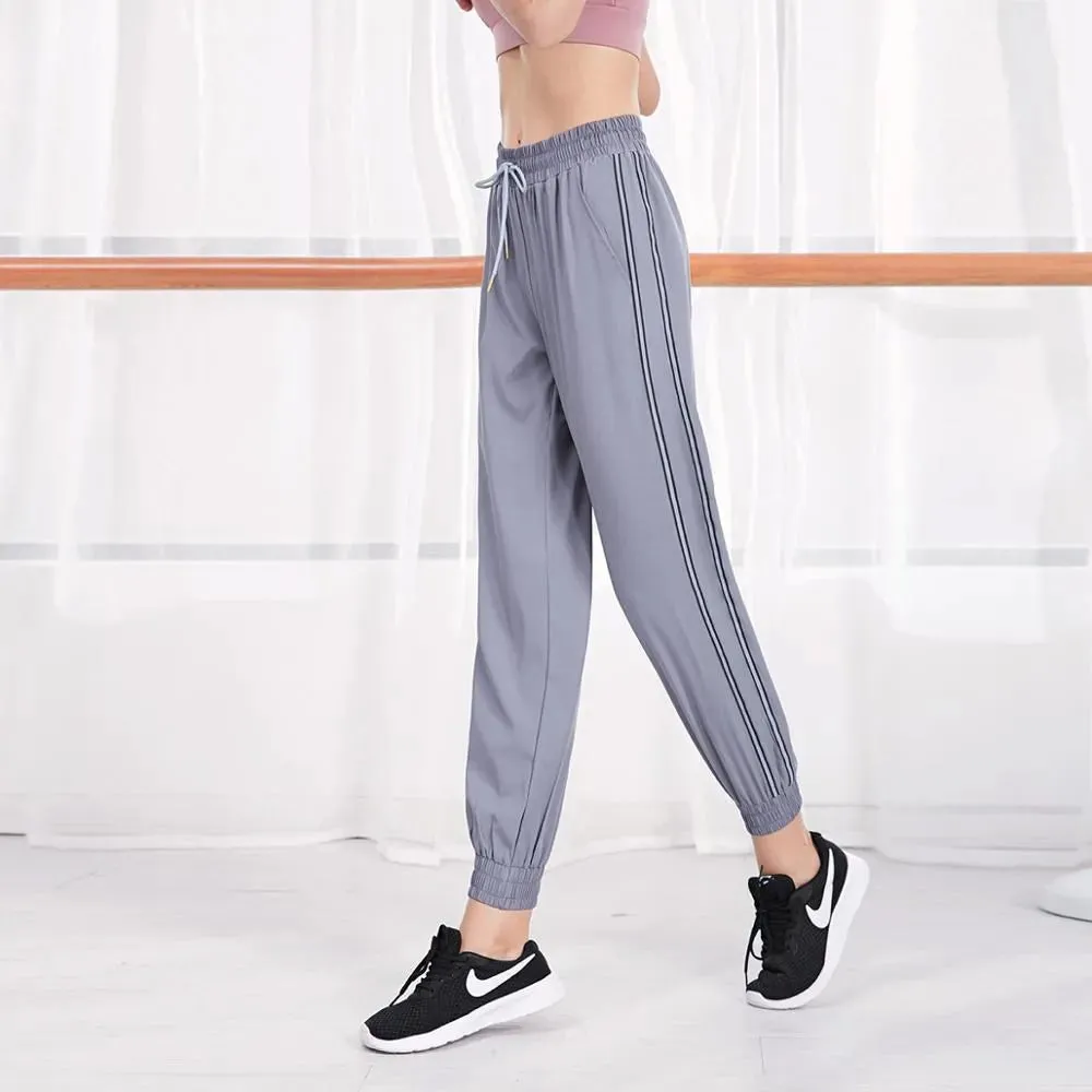 Stripe Quick Dry Reflective Outdoor Sweatpants