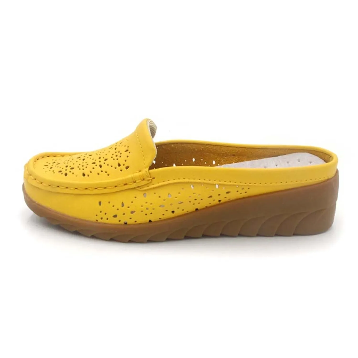 Women's Summer Leather Breathable Flip Flops